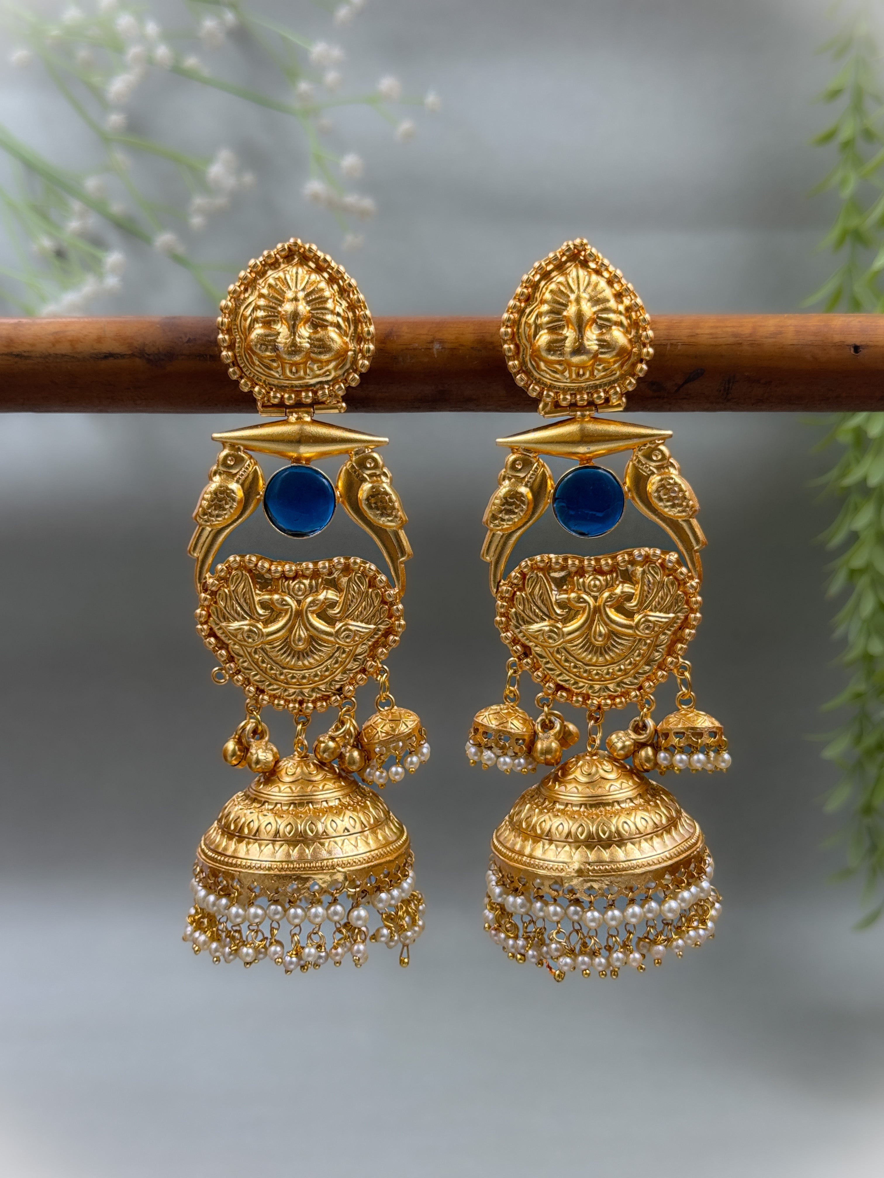 DIVINE PEACOCK HANDMADE EARRINGS