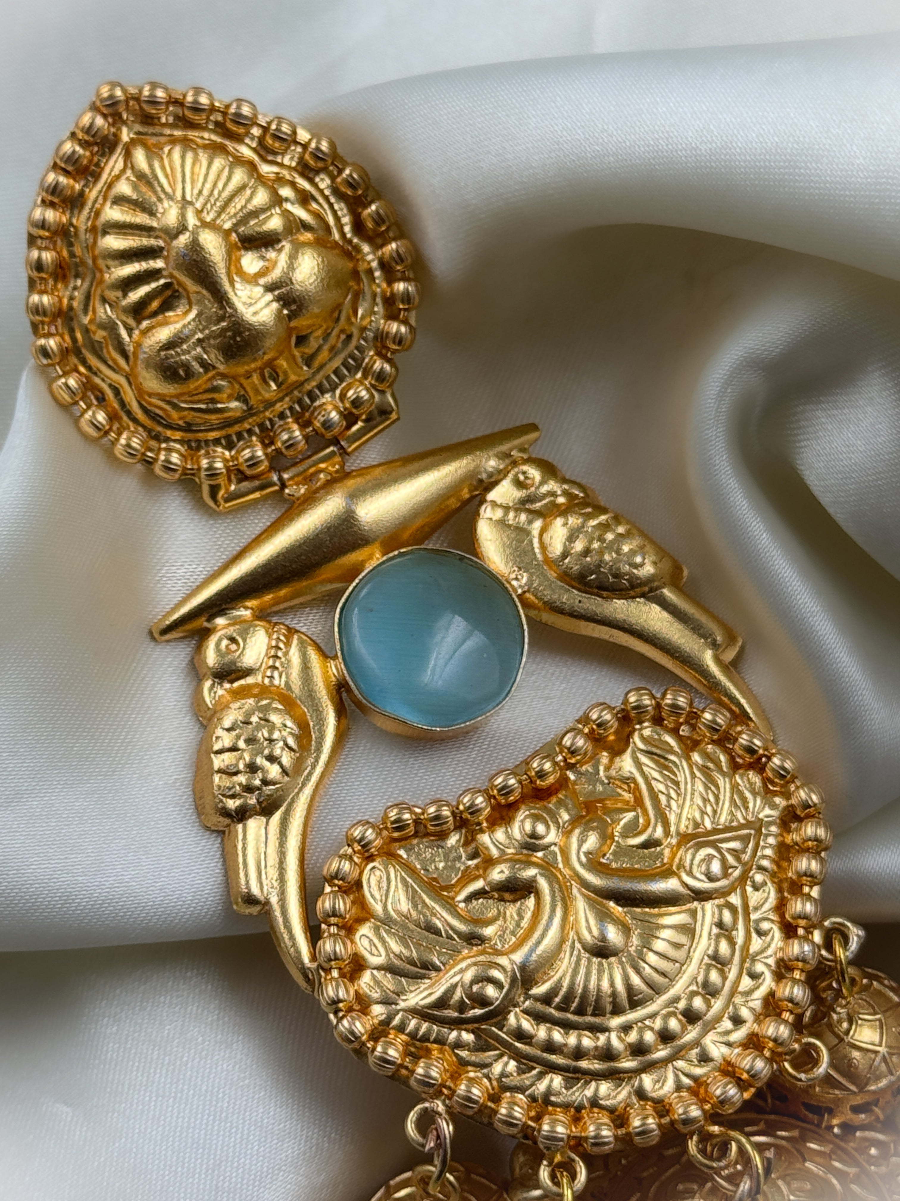 DIVINE PEACOCK HANDMADE EARRINGS