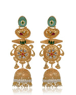 Load image into Gallery viewer, Noorika Golden Earrings