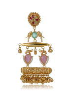 Load image into Gallery viewer, Khanak Golden Earrings