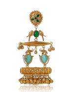 Load image into Gallery viewer, Khanak Golden Earrings