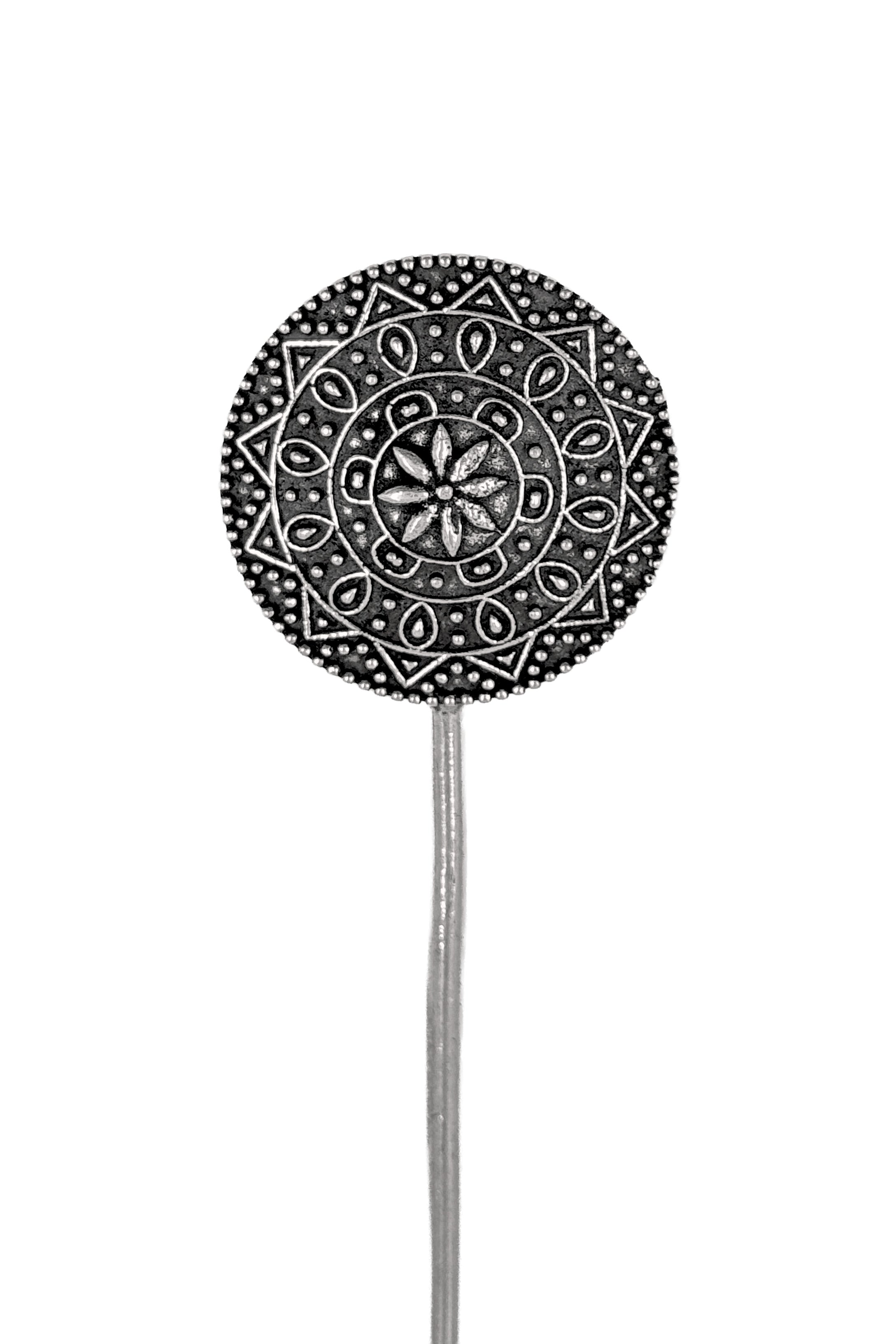 Oxidised Silver Hair Stick Combo - 2