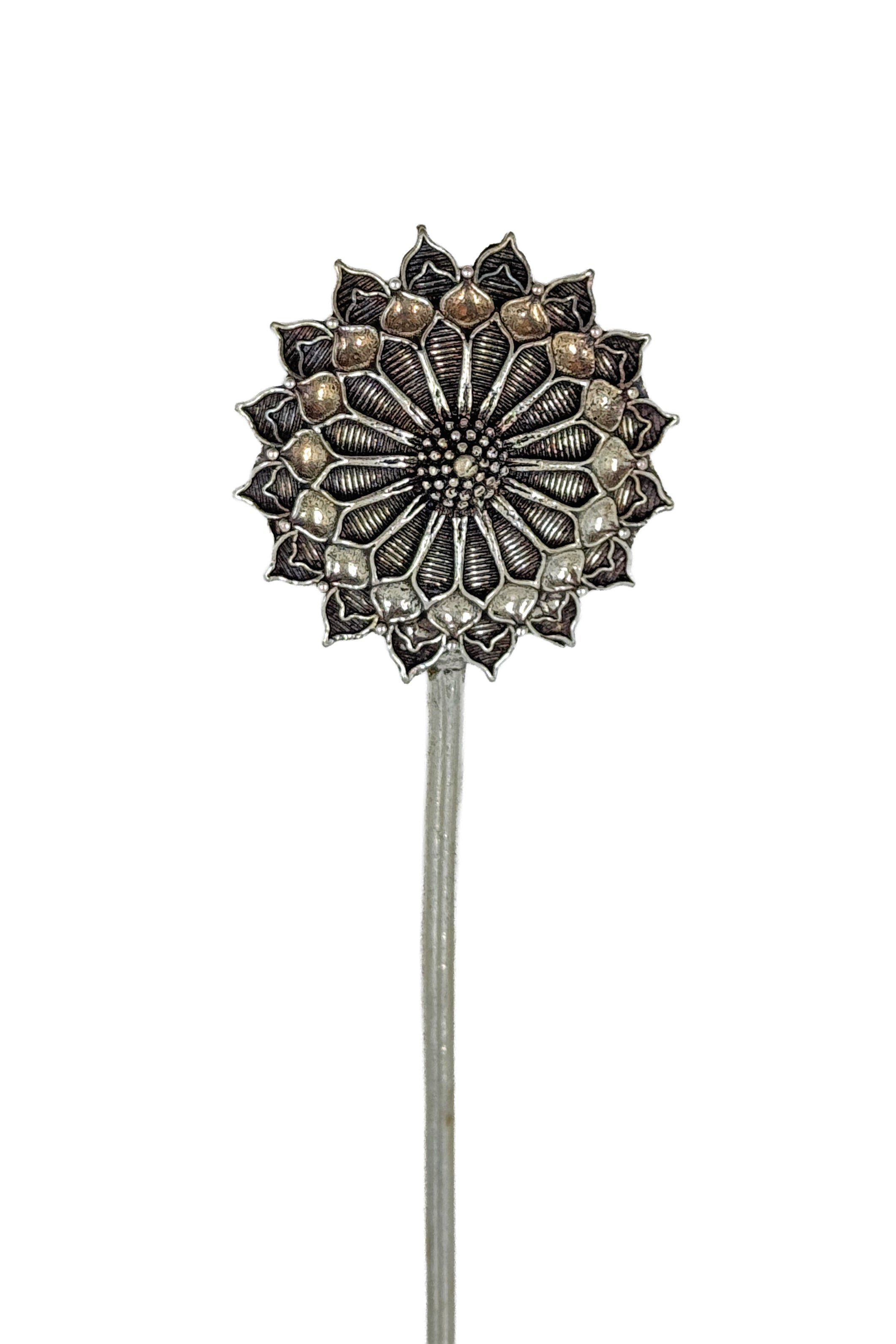 Oxidised Silver Hair Stick Combo - 5