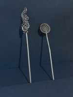 Load image into Gallery viewer, Oxidised Silver Hair Stick Combo - 6