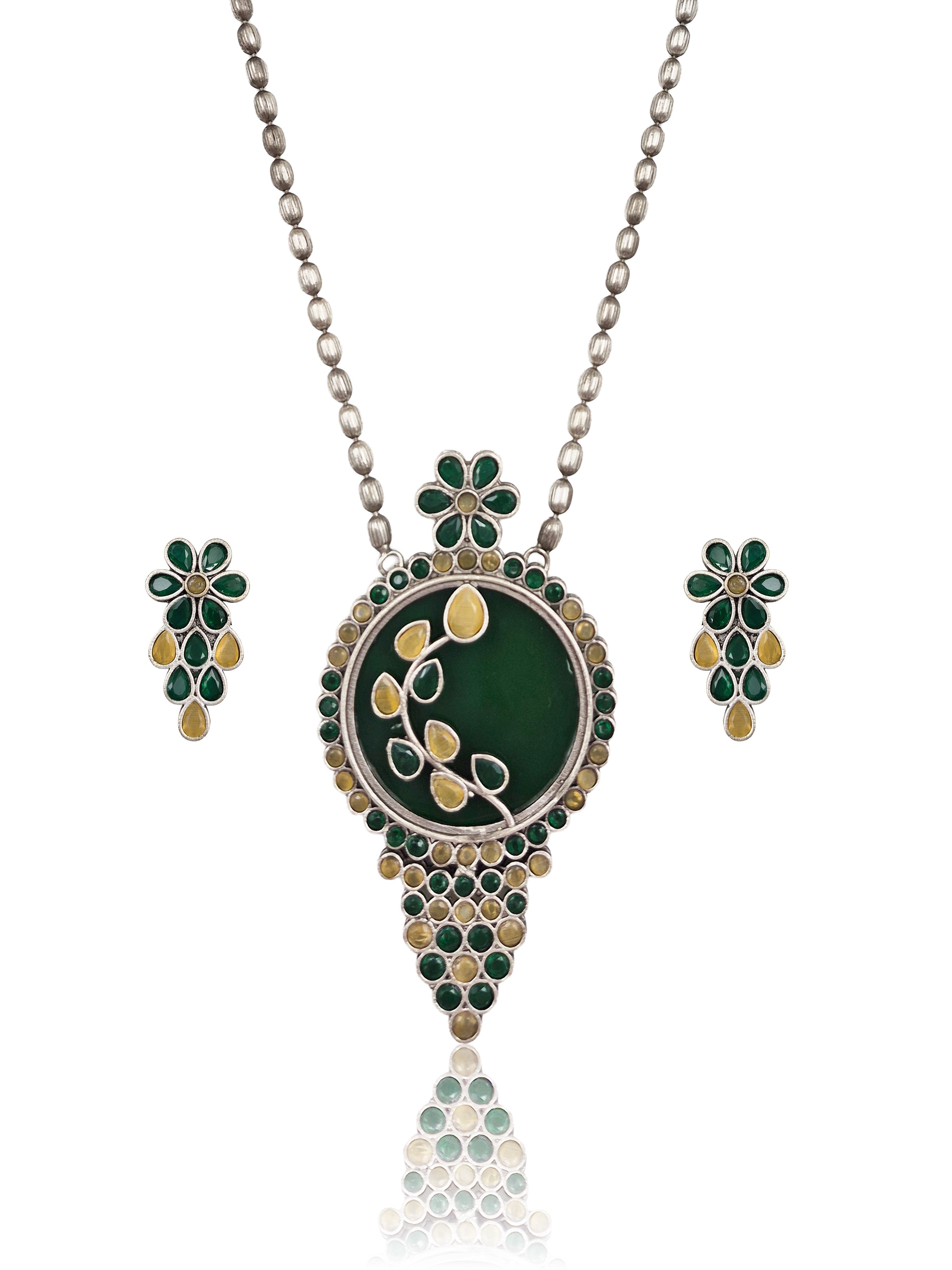 Dia Stone Necklace Set