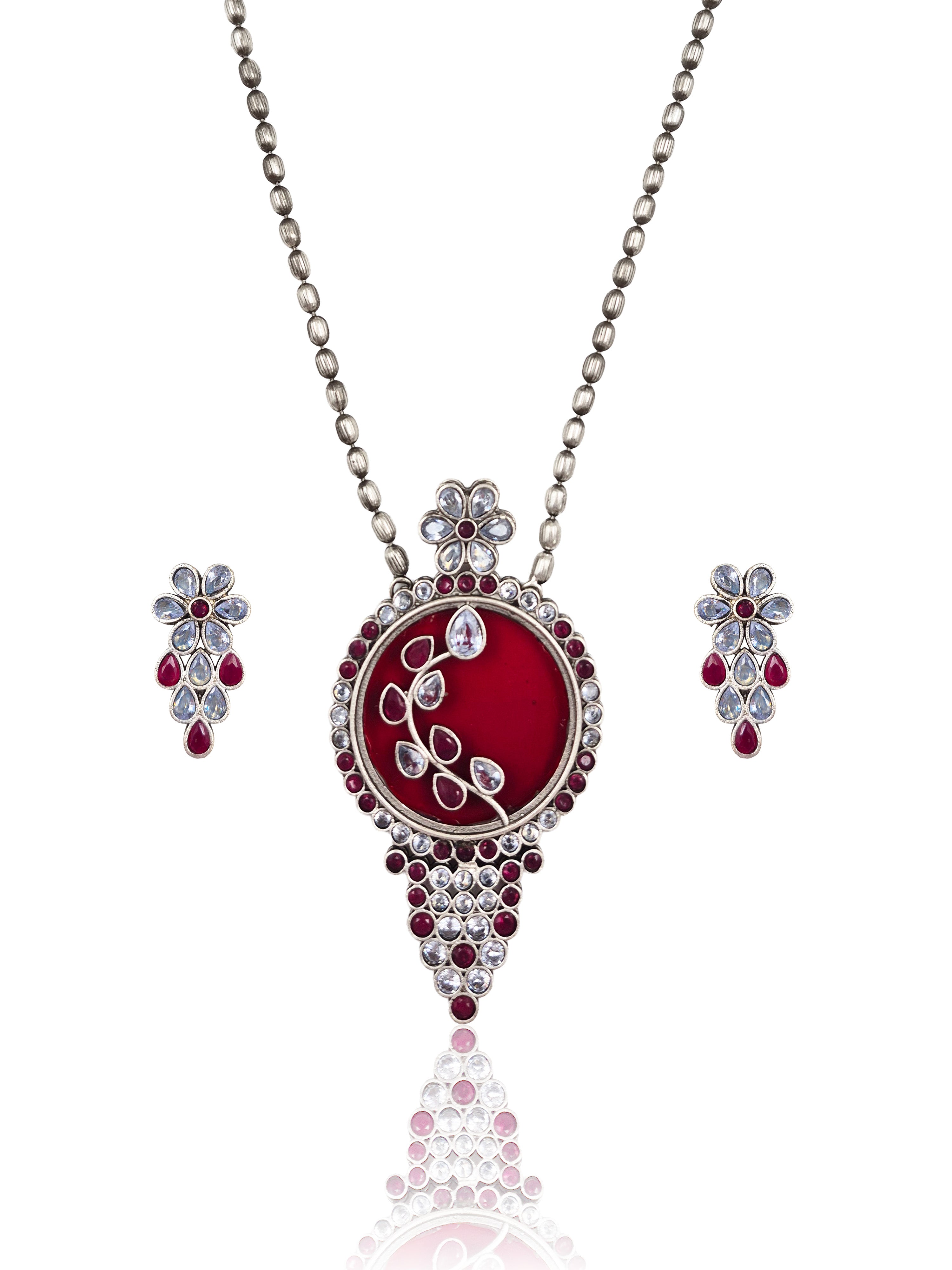 Dia Stone Necklace Set