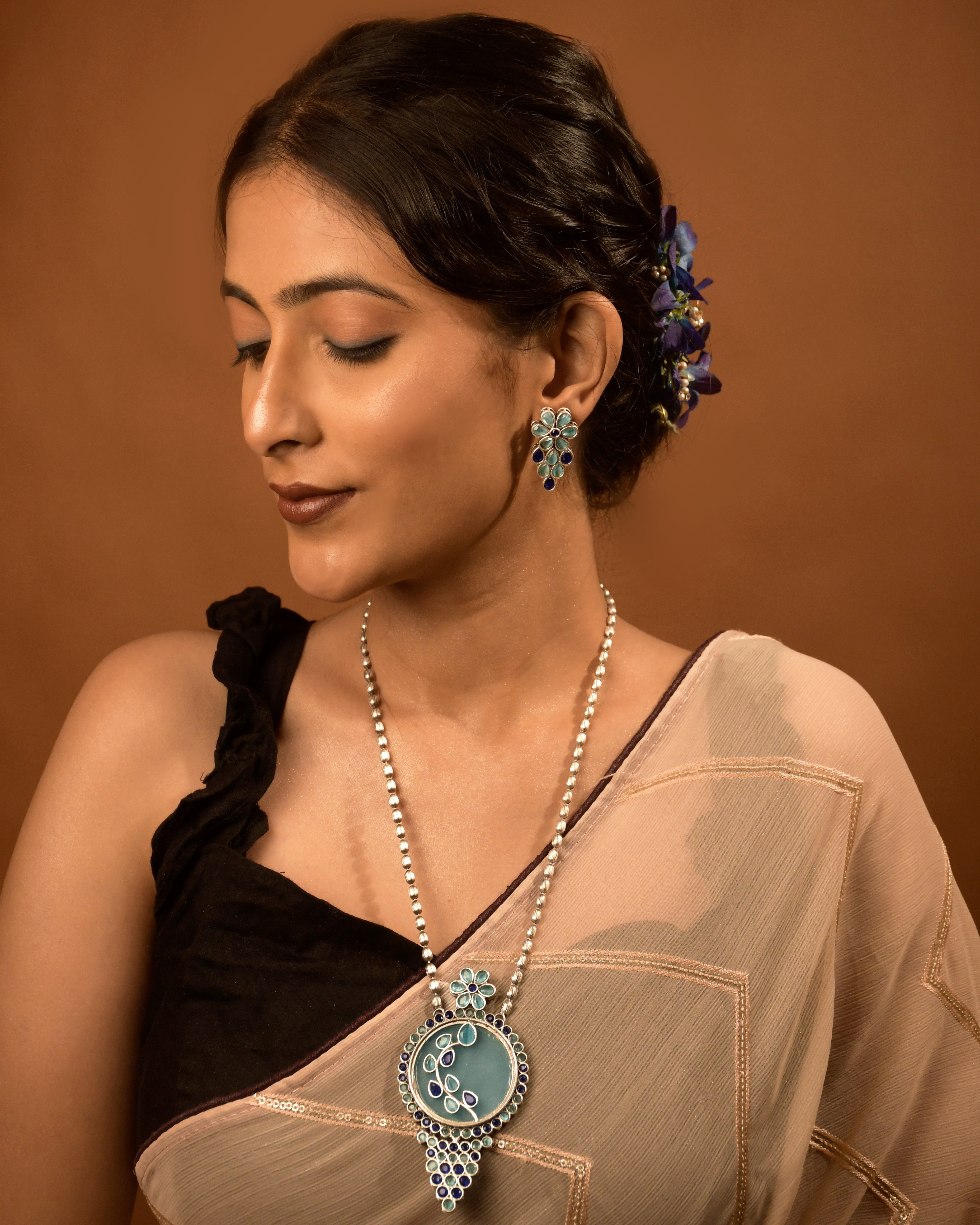 Dia Stone Necklace Set