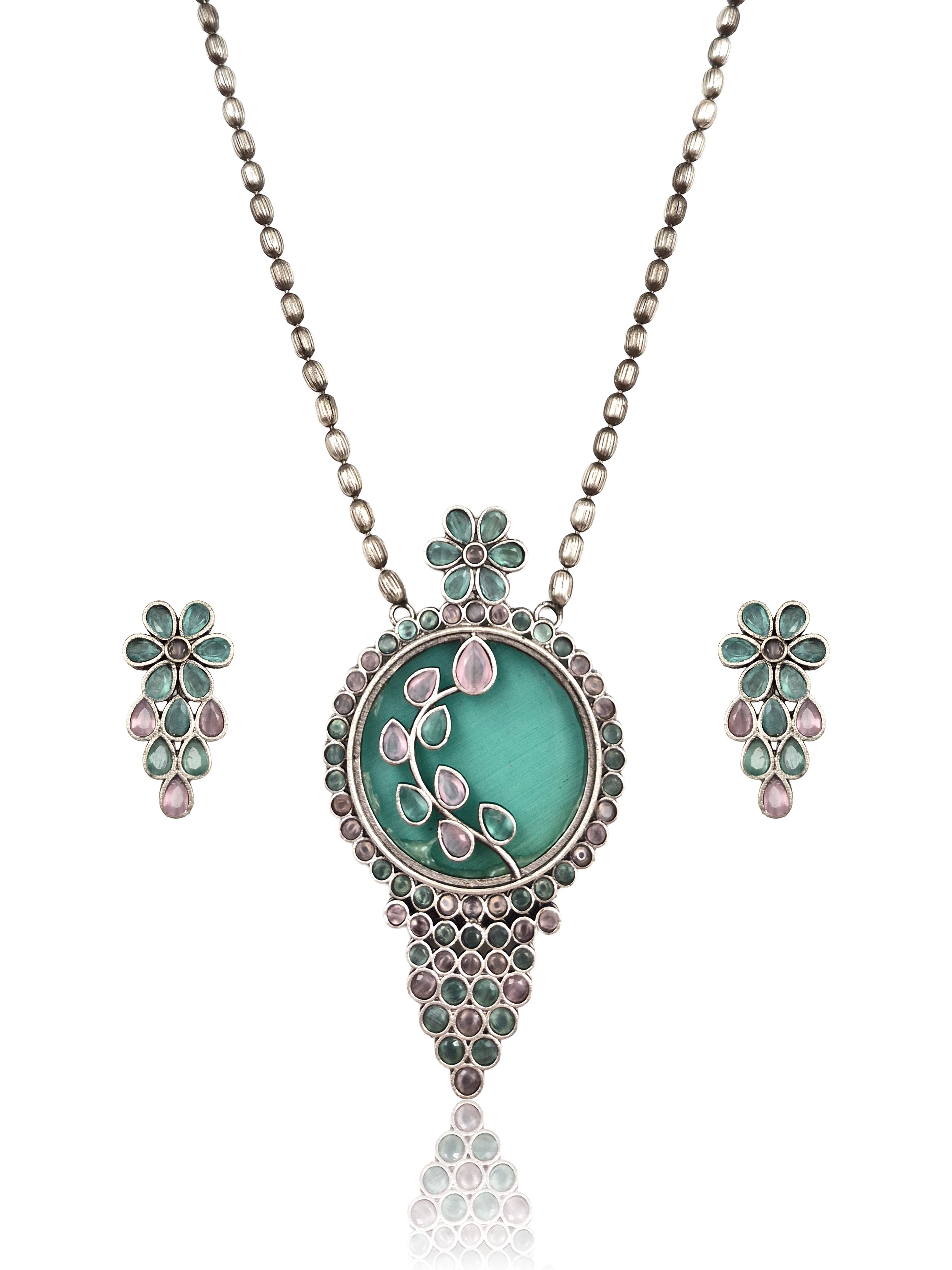 Dia Stone Necklace Set