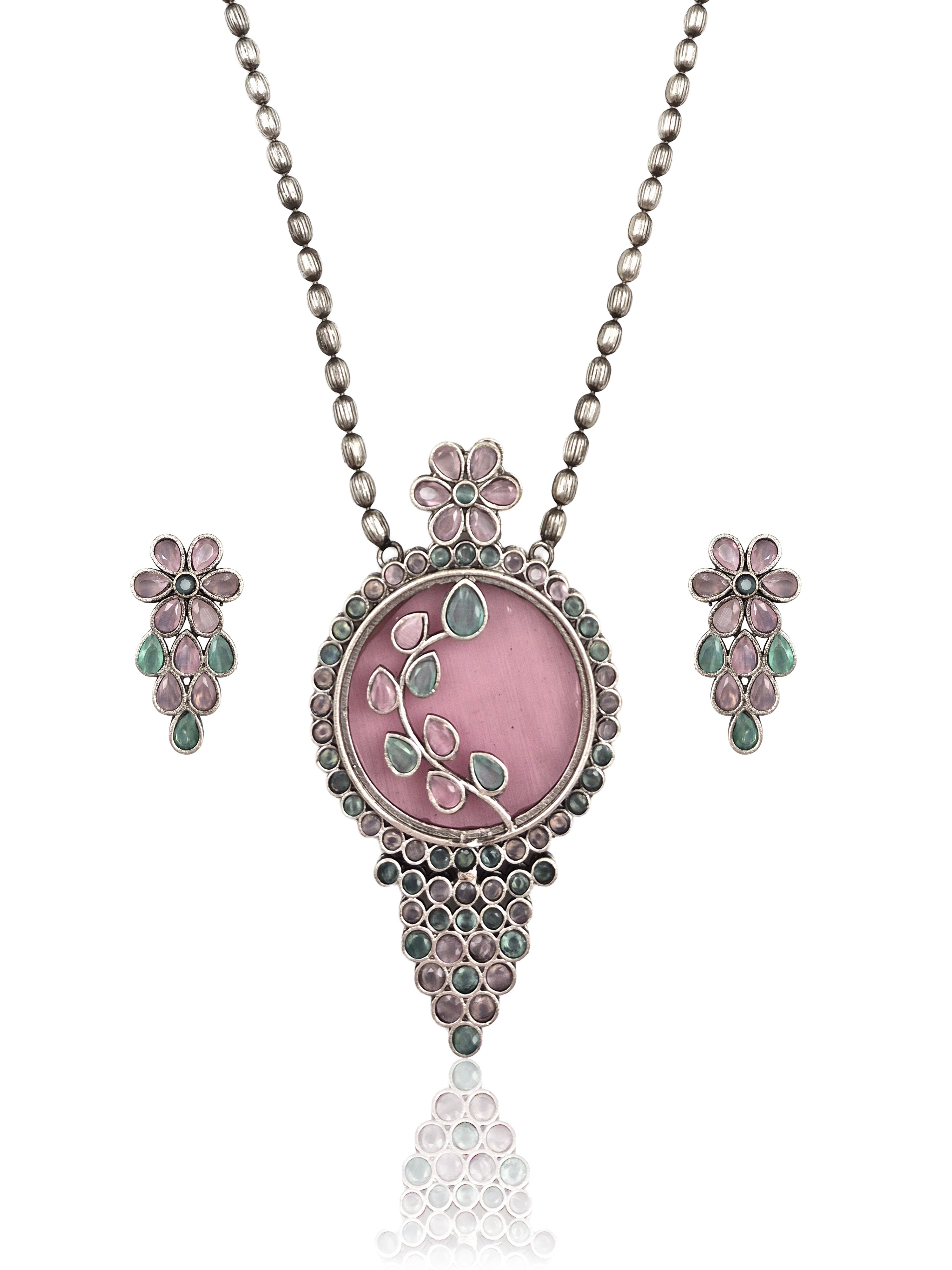 Dia Stone Necklace Set