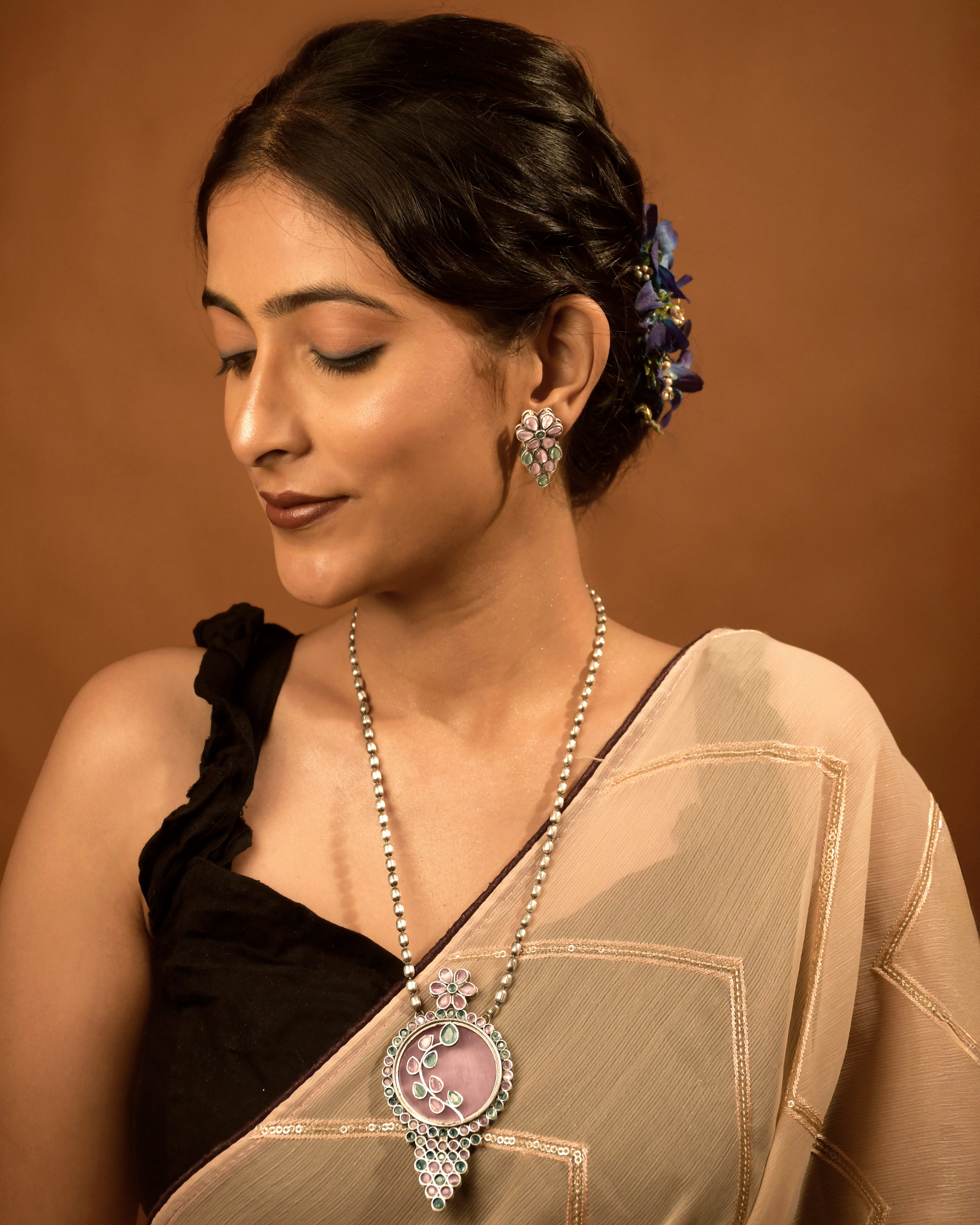 Dia Stone Necklace Set