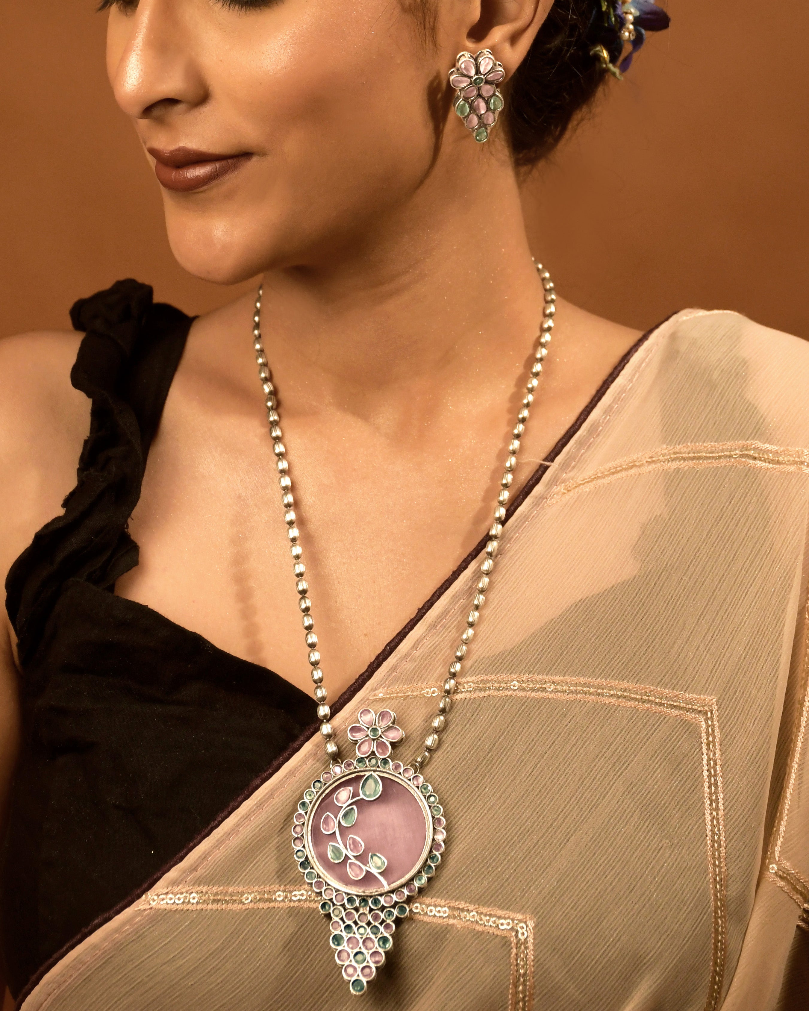 Dia Stone Necklace Set