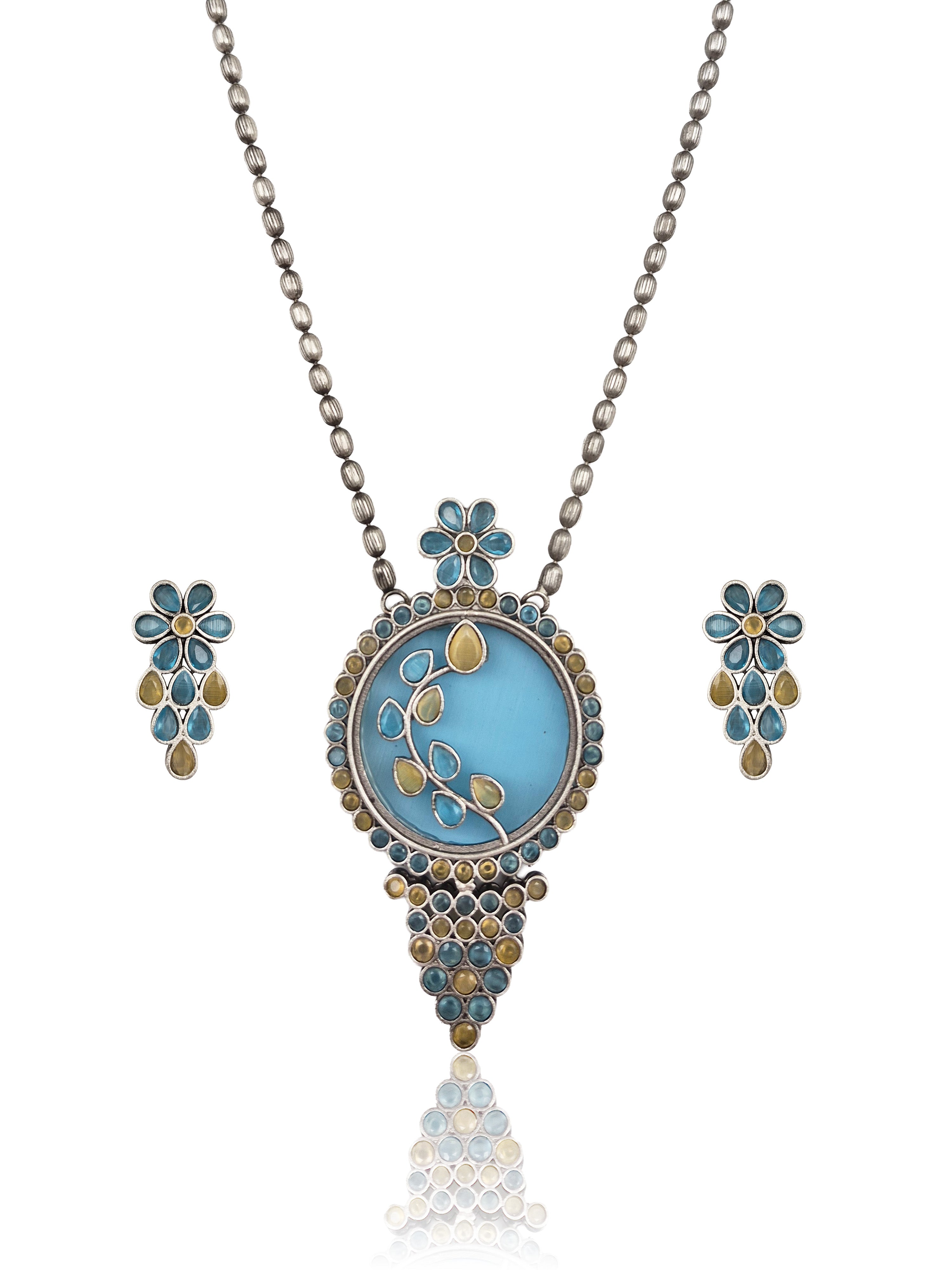 Dia Stone Necklace Set