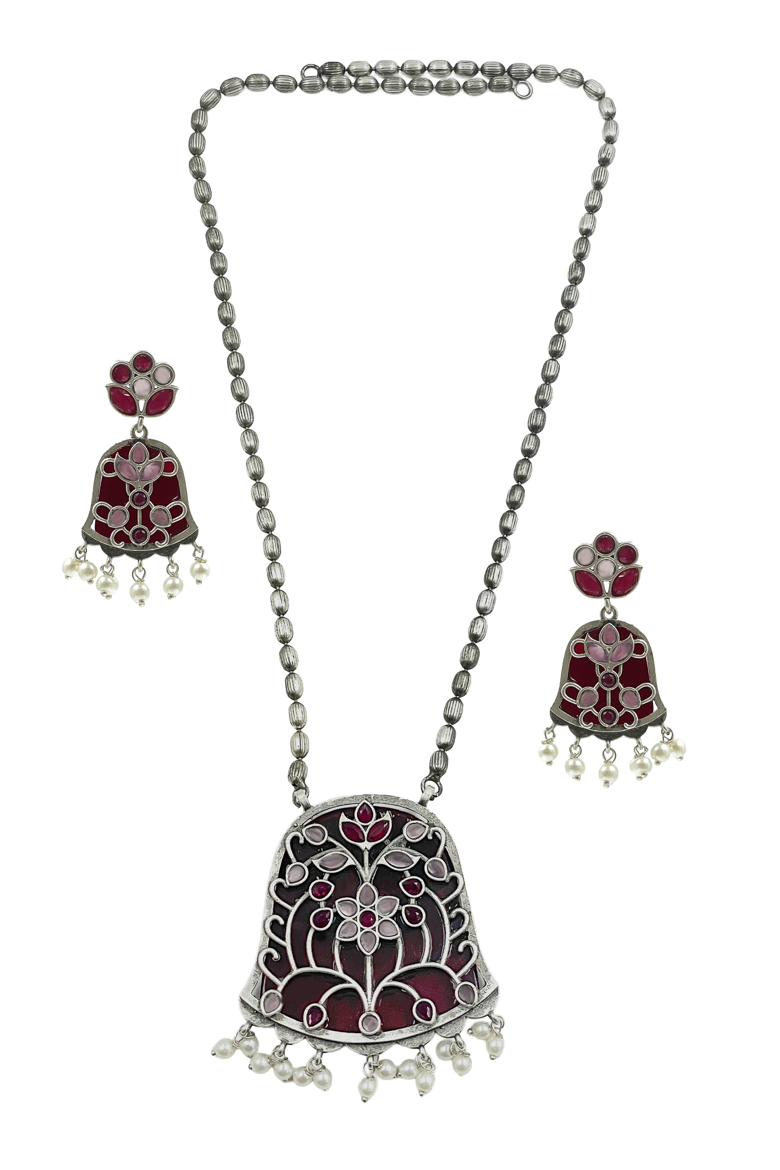 MANASVI STONE NECKLACE SET