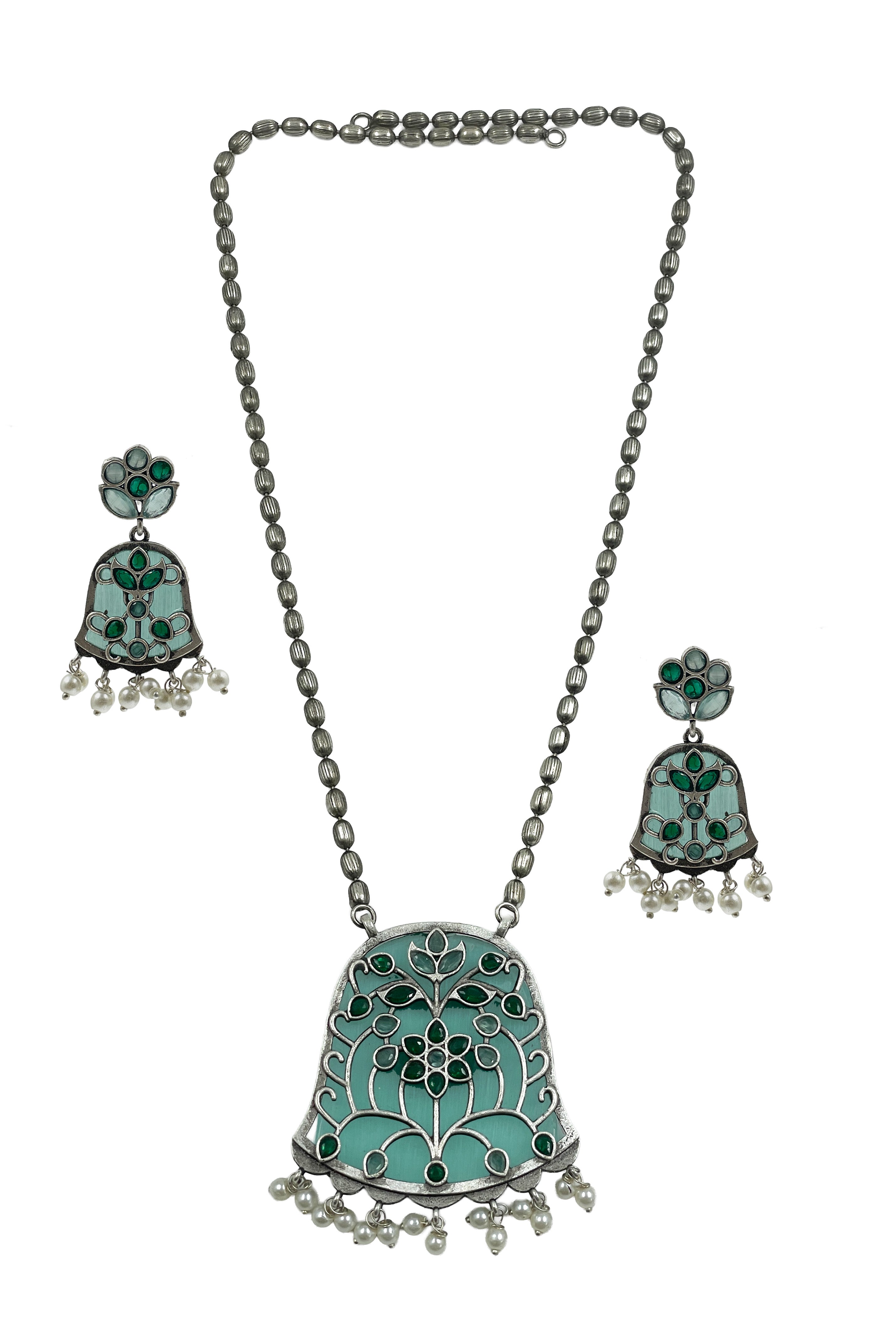 MANASVI STONE NECKLACE SET