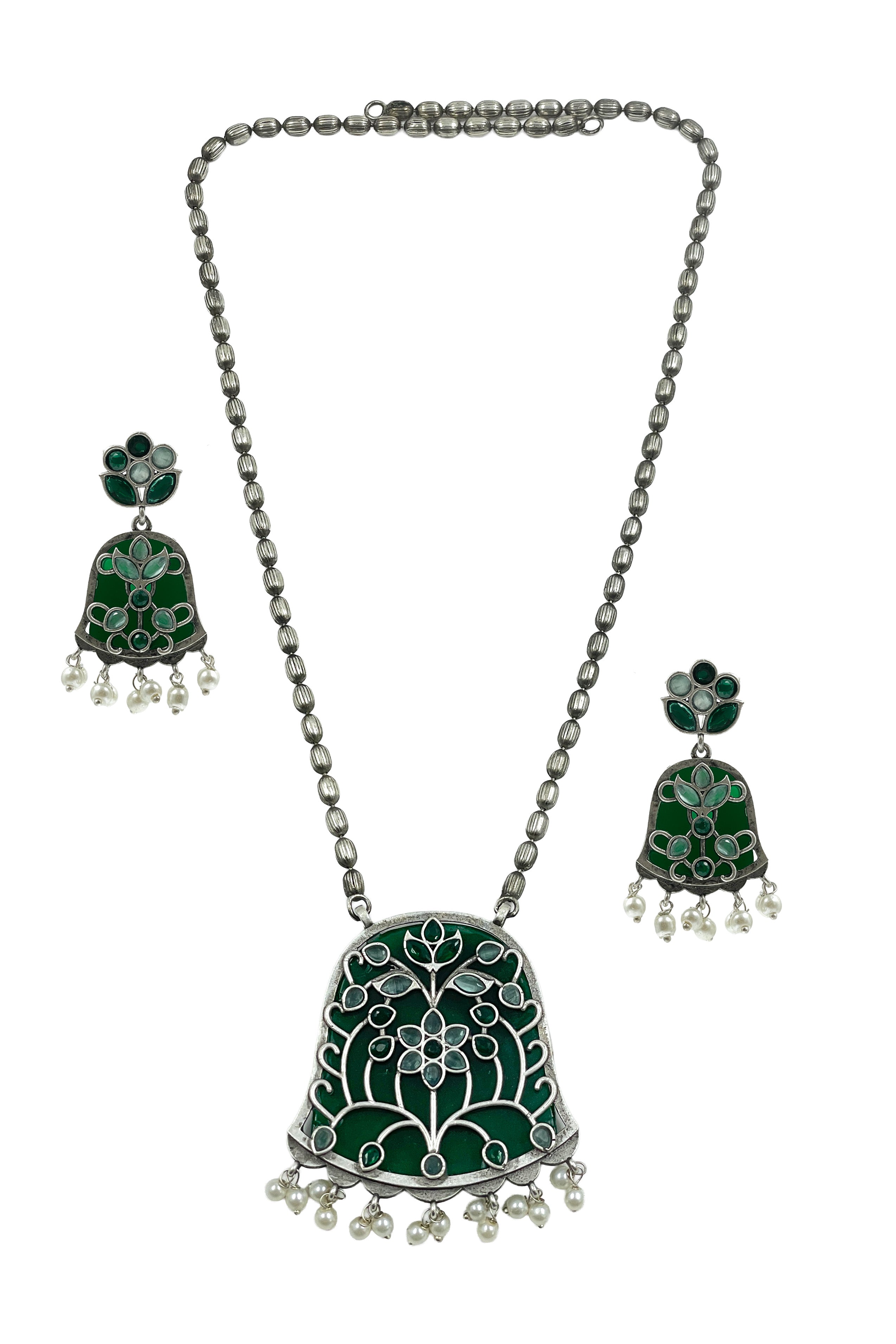 Manasvi Stone Necklace Set