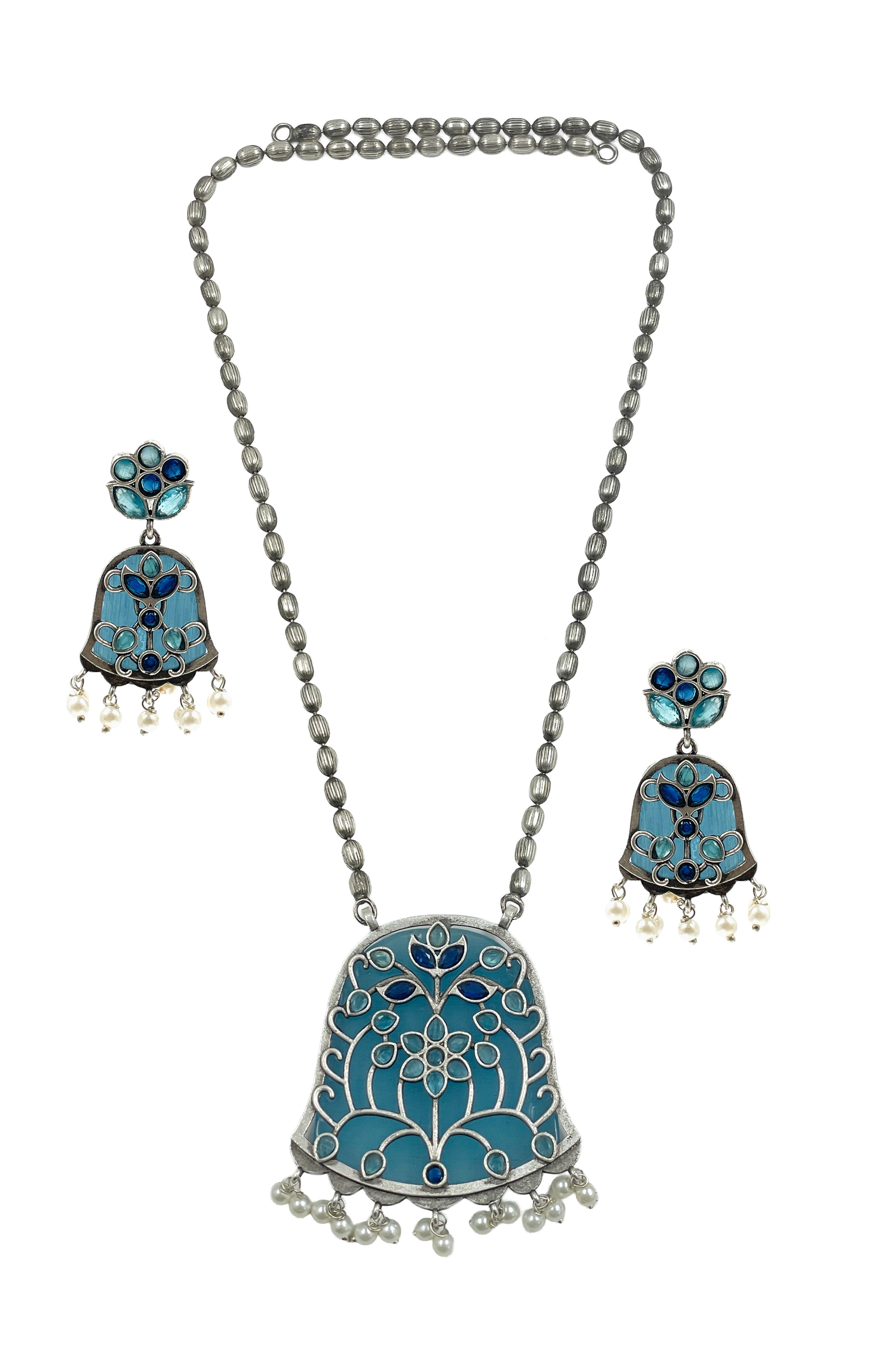 Manasvi Stone Necklace Set