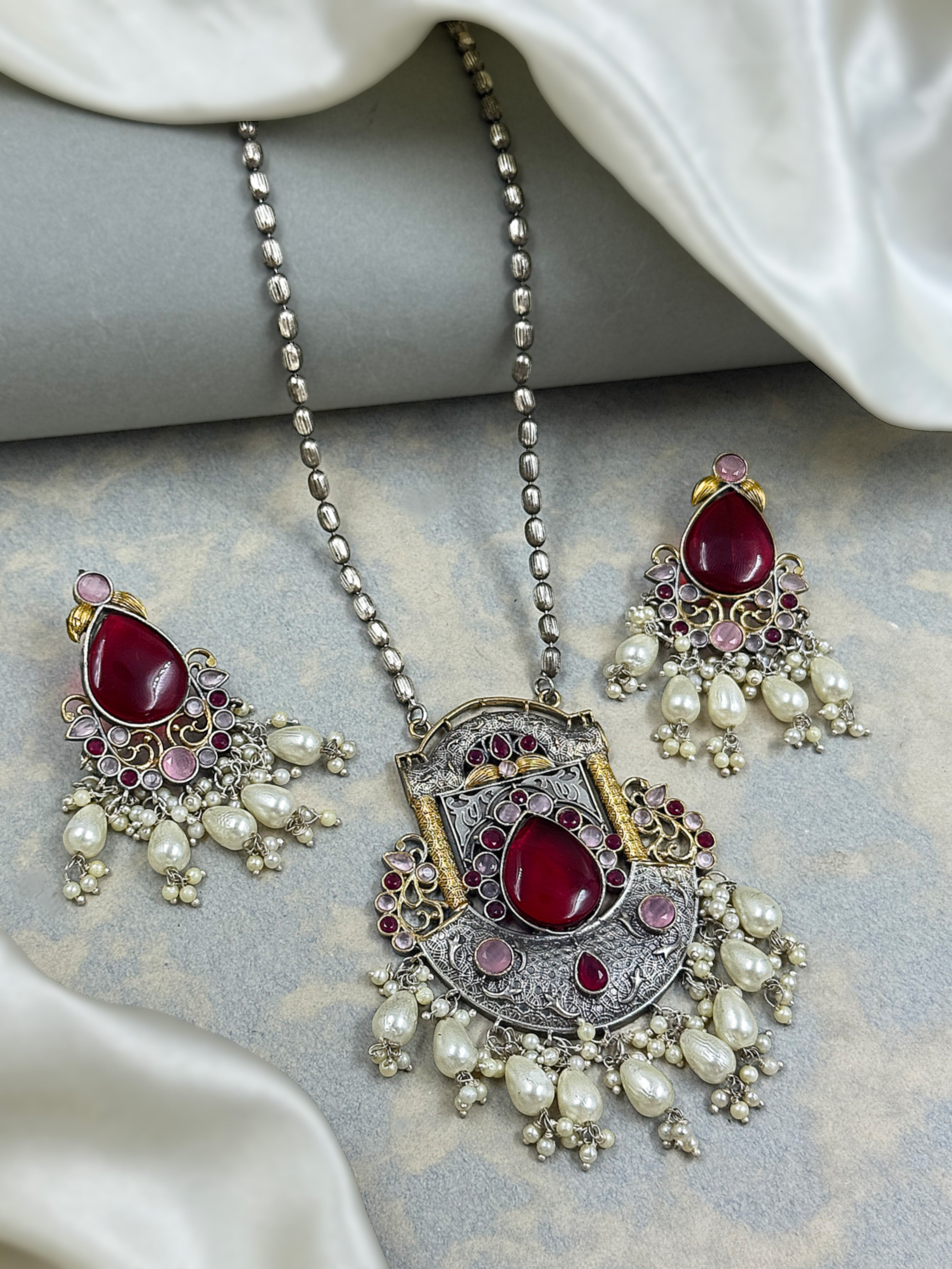 ANNA STONE NECKLACE SET