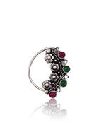Load image into Gallery viewer, Ruhi Oxidised Maharashtrian Nosepin Combo Of 3