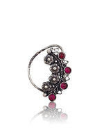 Load image into Gallery viewer, Ruhi Oxidised Maharashtrian Nosepin Combo Of 3