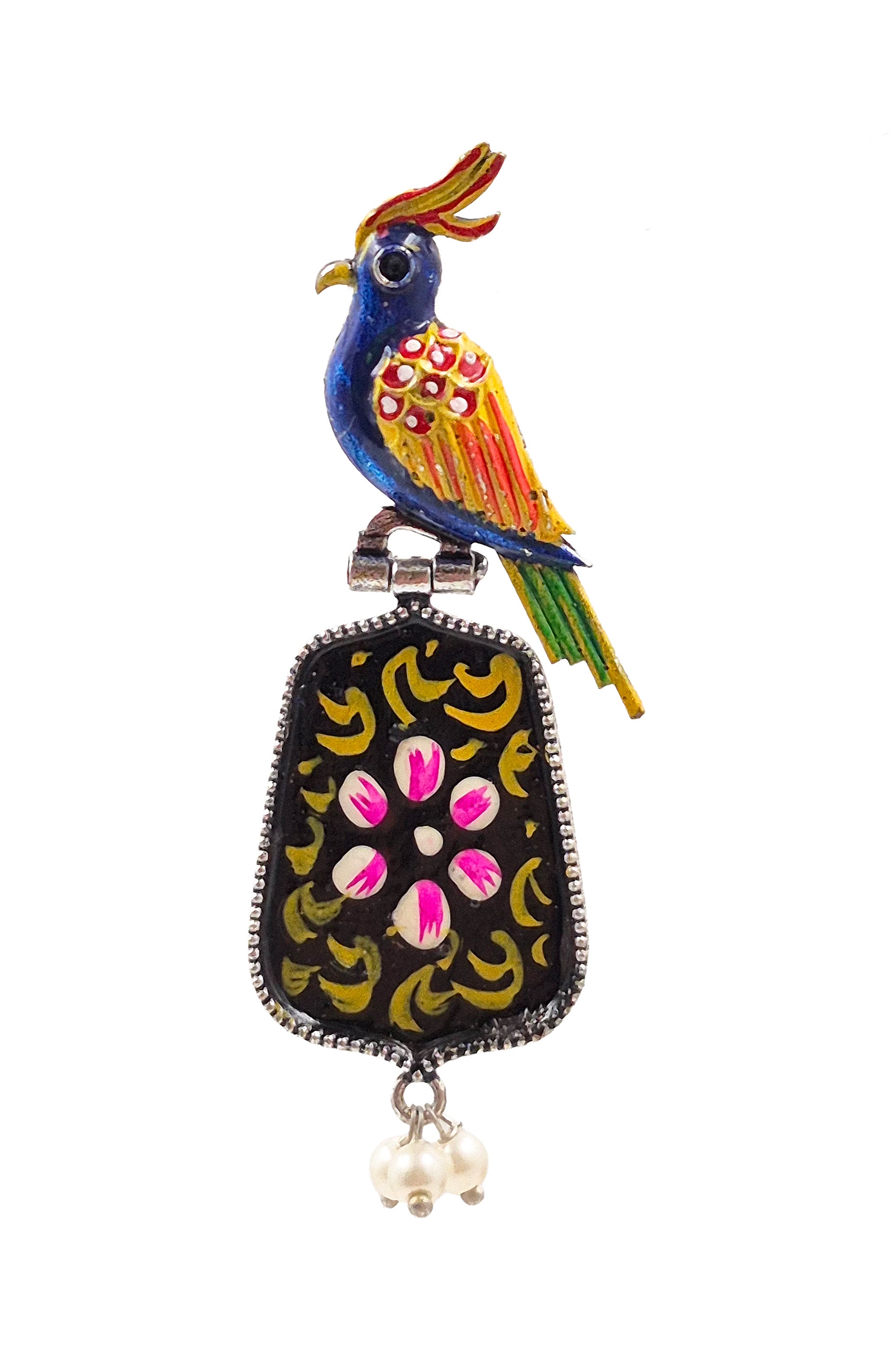 ROYAL PEACOCK DANGLER EARRINGS