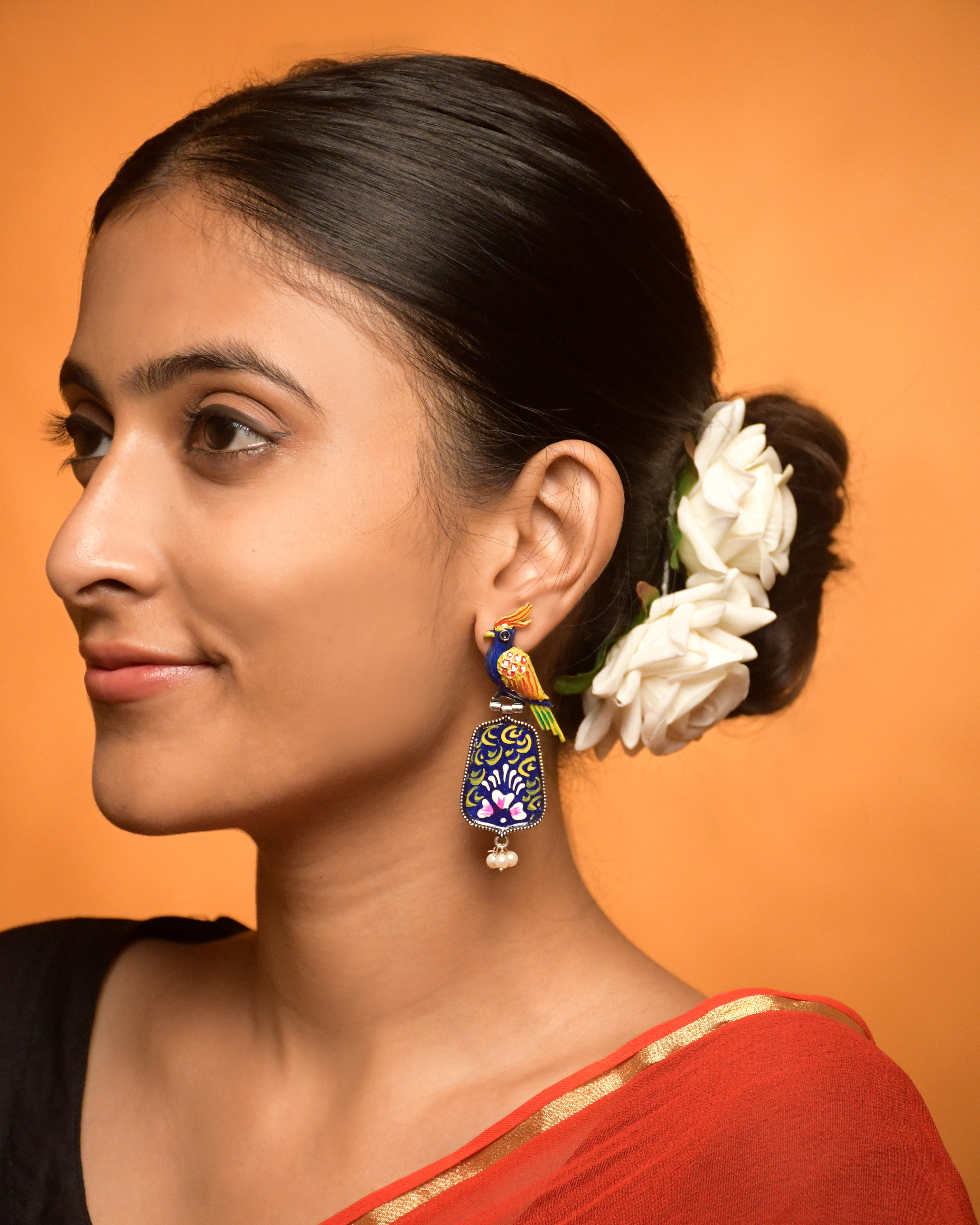 Royal Peacock Dangler Earrings