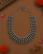 Load image into Gallery viewer, YASHVI OXIDISED SHORT NECKLACE