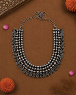 Load image into Gallery viewer, RAJVI OXIDISED SHORT NECKLACE