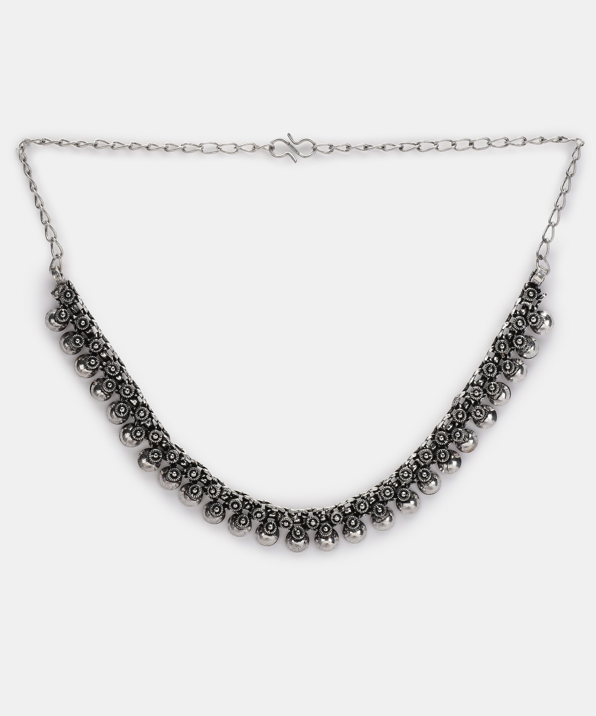 RAHA SILVER OXIDISED JEWELLERY SET COMBO