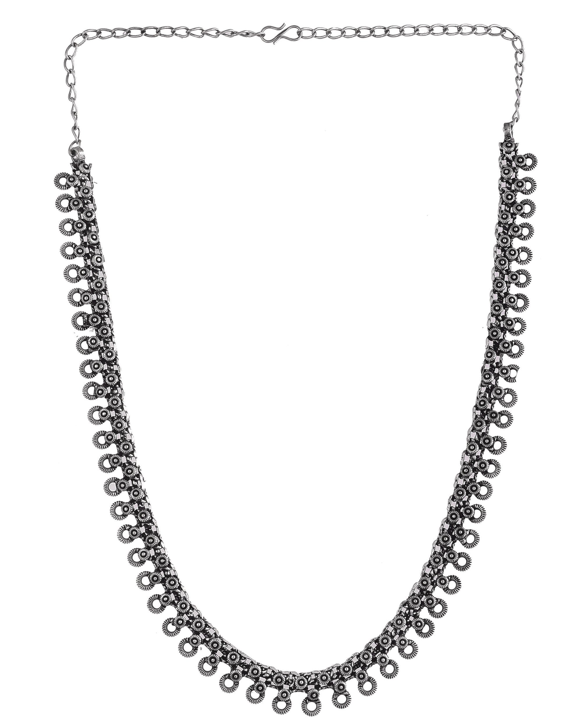 DIVYA SILVER OXIDISED JEWELLERY SET COMBO