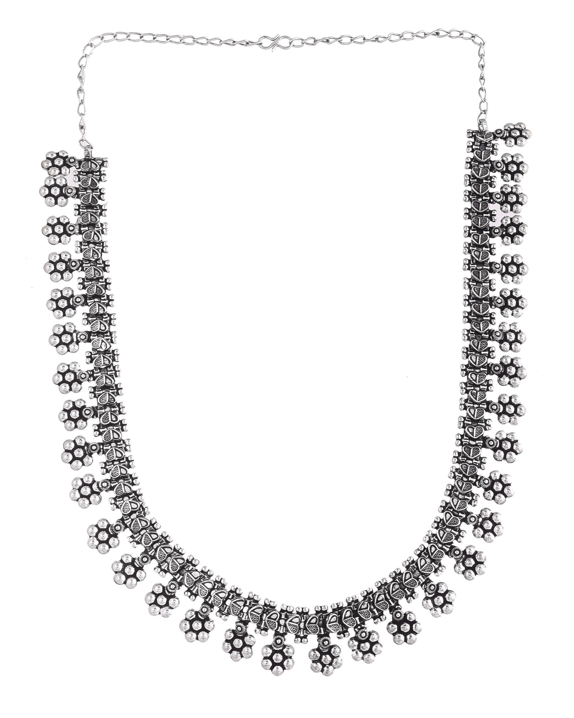 NAIRA SILVER OXIDISED JEWELLERY SET COMBO