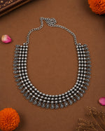 Load image into Gallery viewer, SWARA OXIDISED SHORT NECKLACE