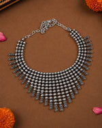 Load image into Gallery viewer, KASHVI OXIDISED SHORT NECKLACE
