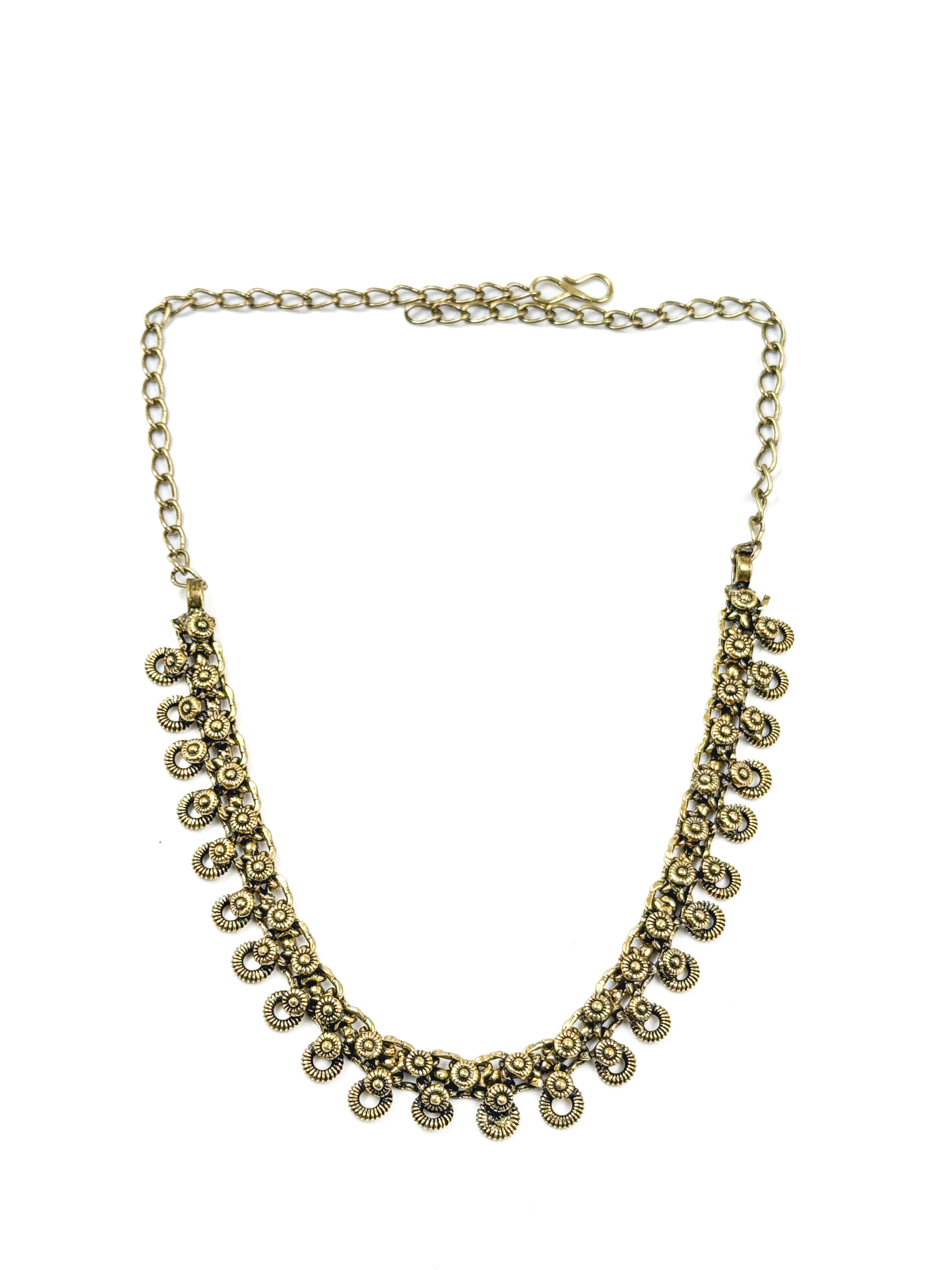 OXIDISED GOLDEN JEWELLERY SET COMBO