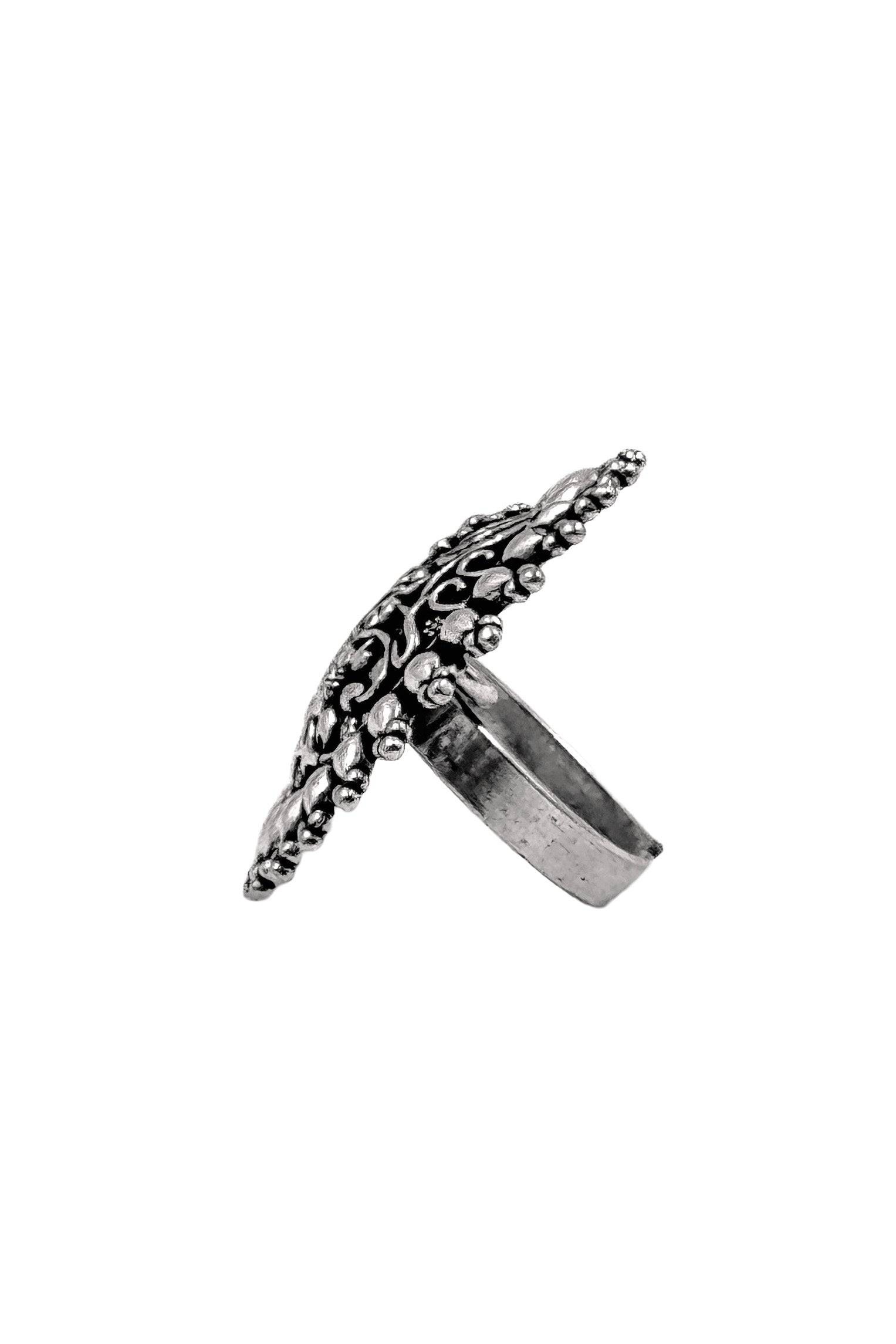 MEHAR DESIGNER OXIDISED SILVER RING