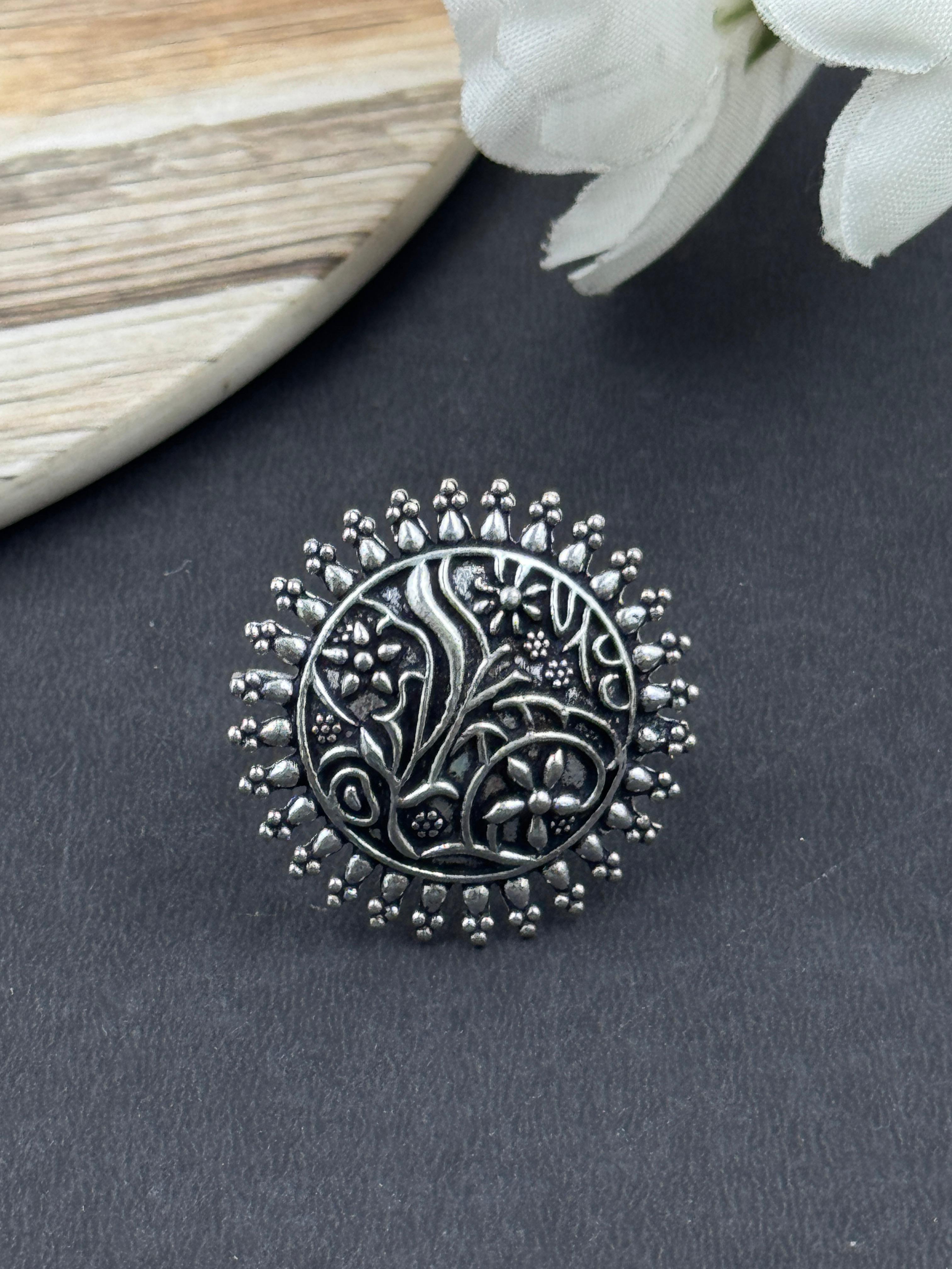 DIYA SILVER OXIDISED JEWELLERY SET COMBO