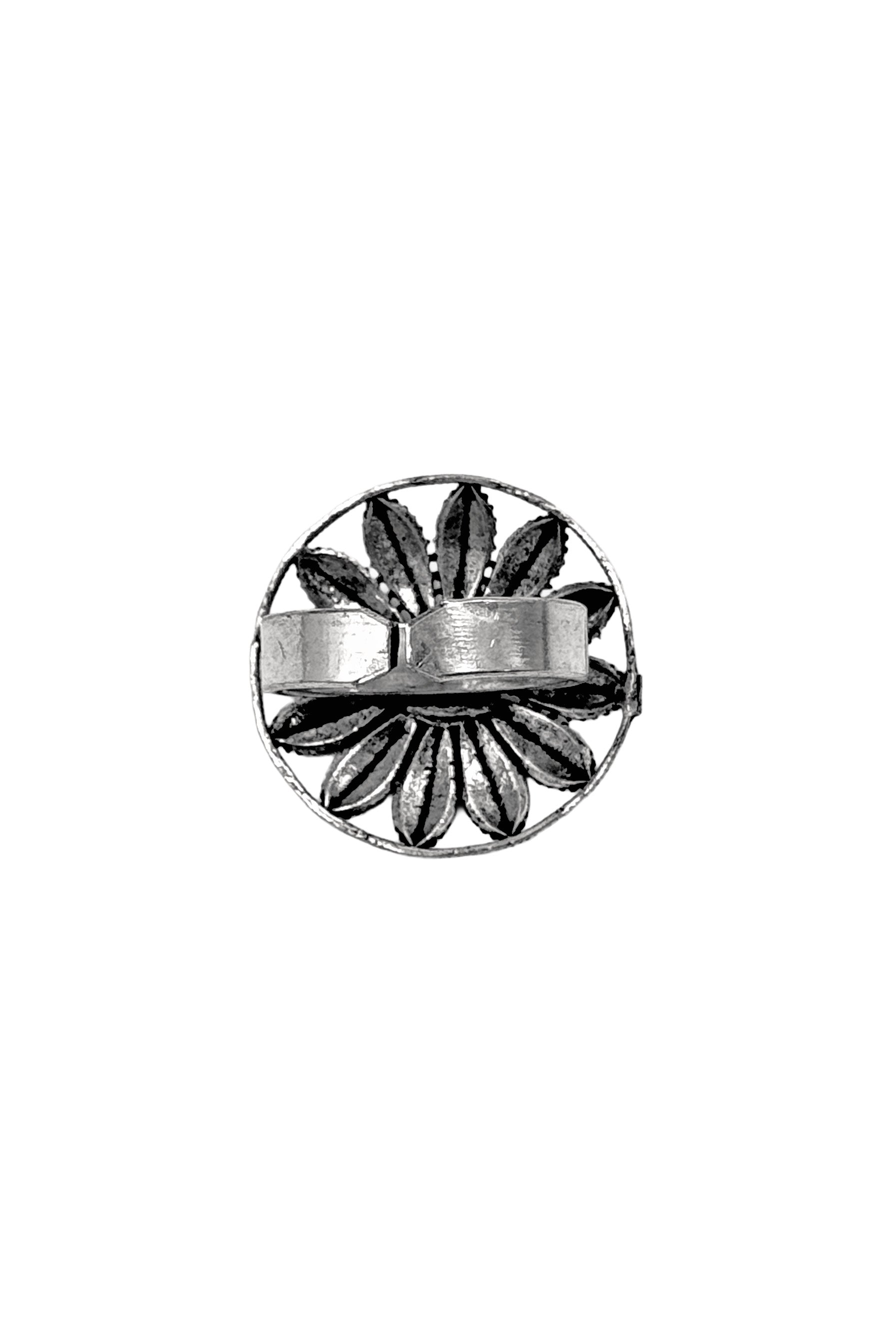MIRA DESIGNER OXIDISED SILVER RING