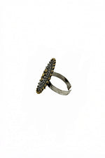 Load image into Gallery viewer, Isha Designer Oxidised Silver Ring