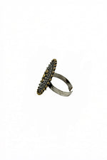 Load image into Gallery viewer, Isha Designer Oxidised Silver Ring