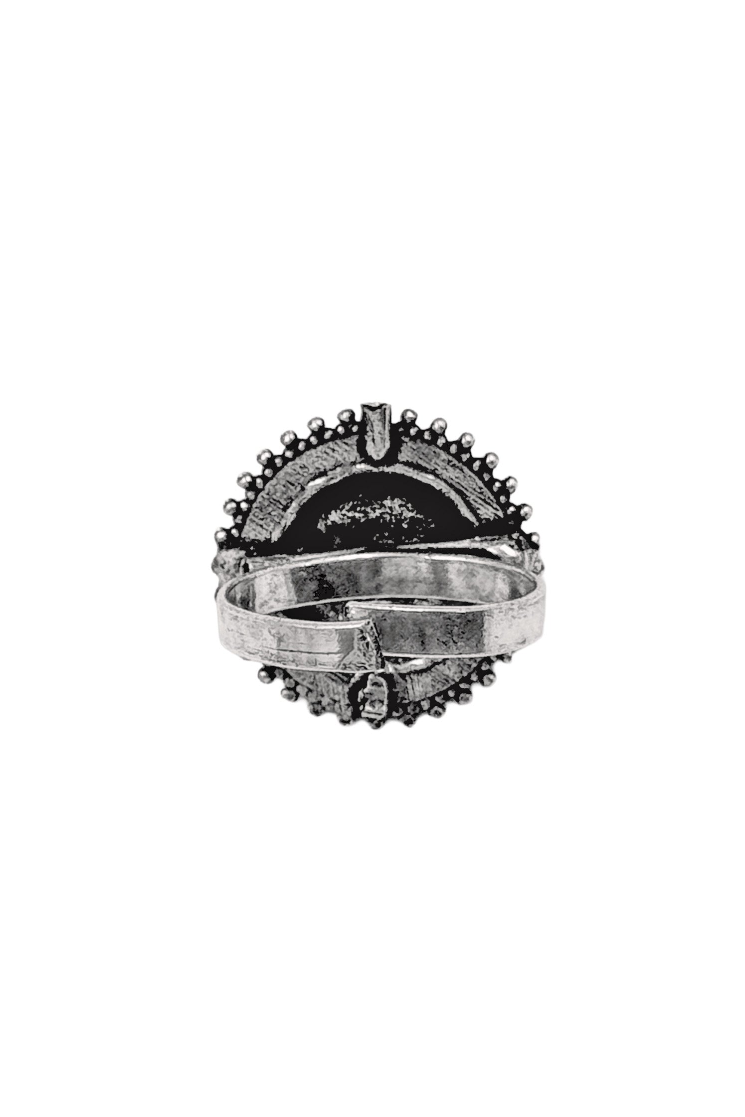 NAYRA DESIGNER OXIDISED SILVER RING