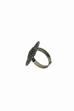 Load image into Gallery viewer, Aarvi Designer Oxidised Silver Ring