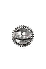 Load image into Gallery viewer, Aarvi Designer Oxidised Silver Ring