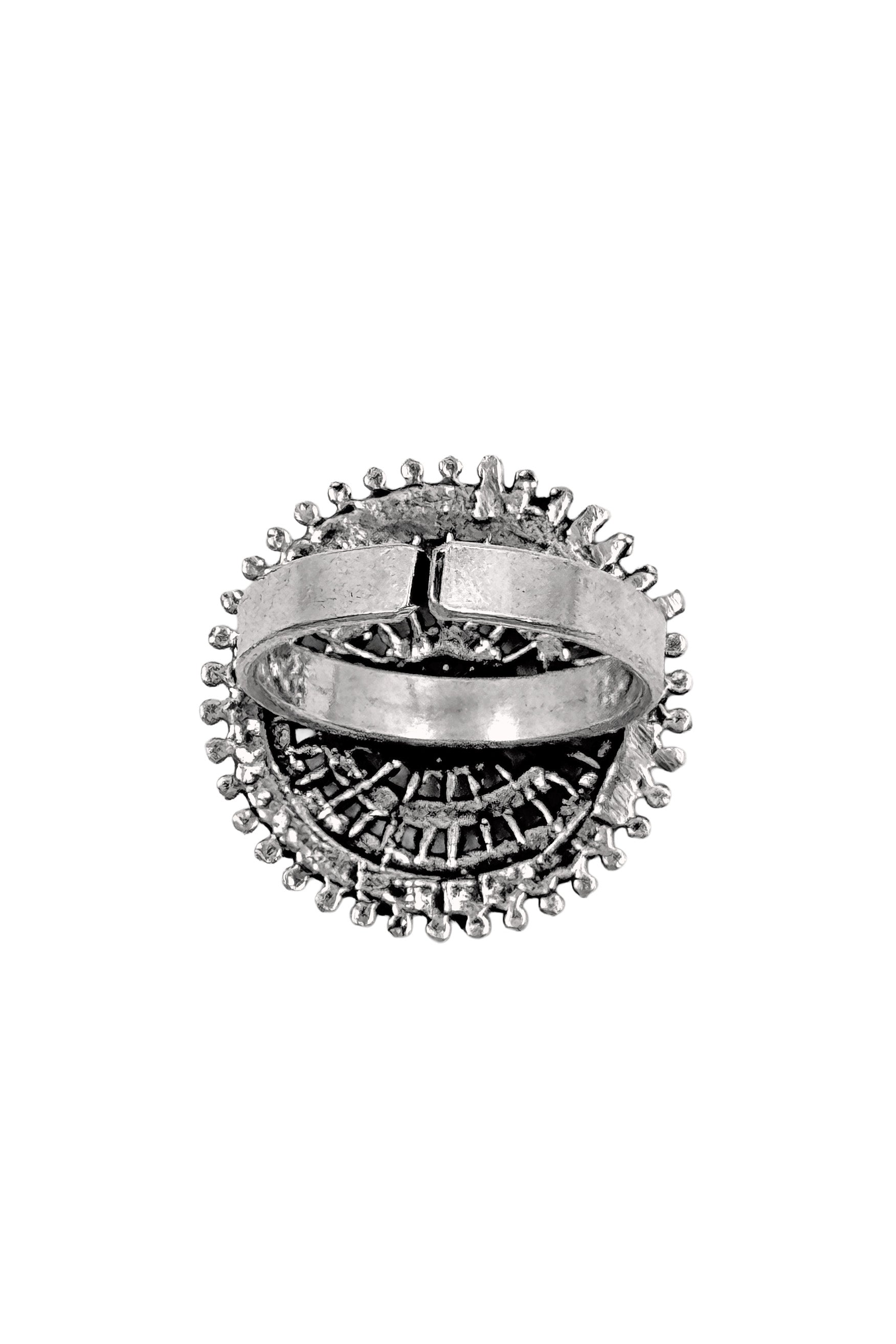 DHWANI DESIGNER OXIDISED SILVER RING