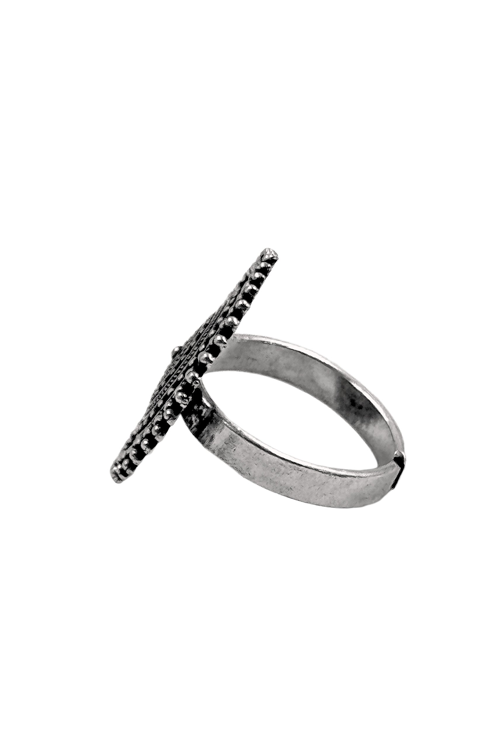 DHWANI DESIGNER OXIDISED SILVER RING