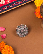 Load image into Gallery viewer, Statement stone ring from Rakhi Gift Hamper - Naman Arts