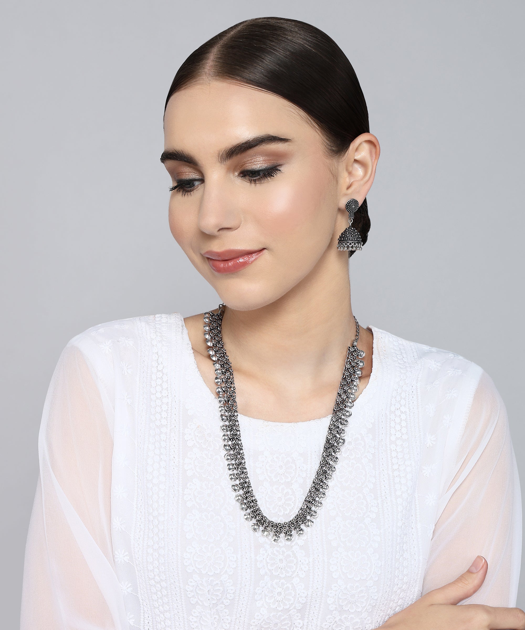 ZOYA SILVER OXIDISED JEWELLERY SET COMBO