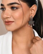Load image into Gallery viewer, DRISHTI OXIDISED DANGLER EARRINGS