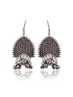 Load image into Gallery viewer, SANDHYA SILVER LOOKALIKE DANGLER EARRINGS