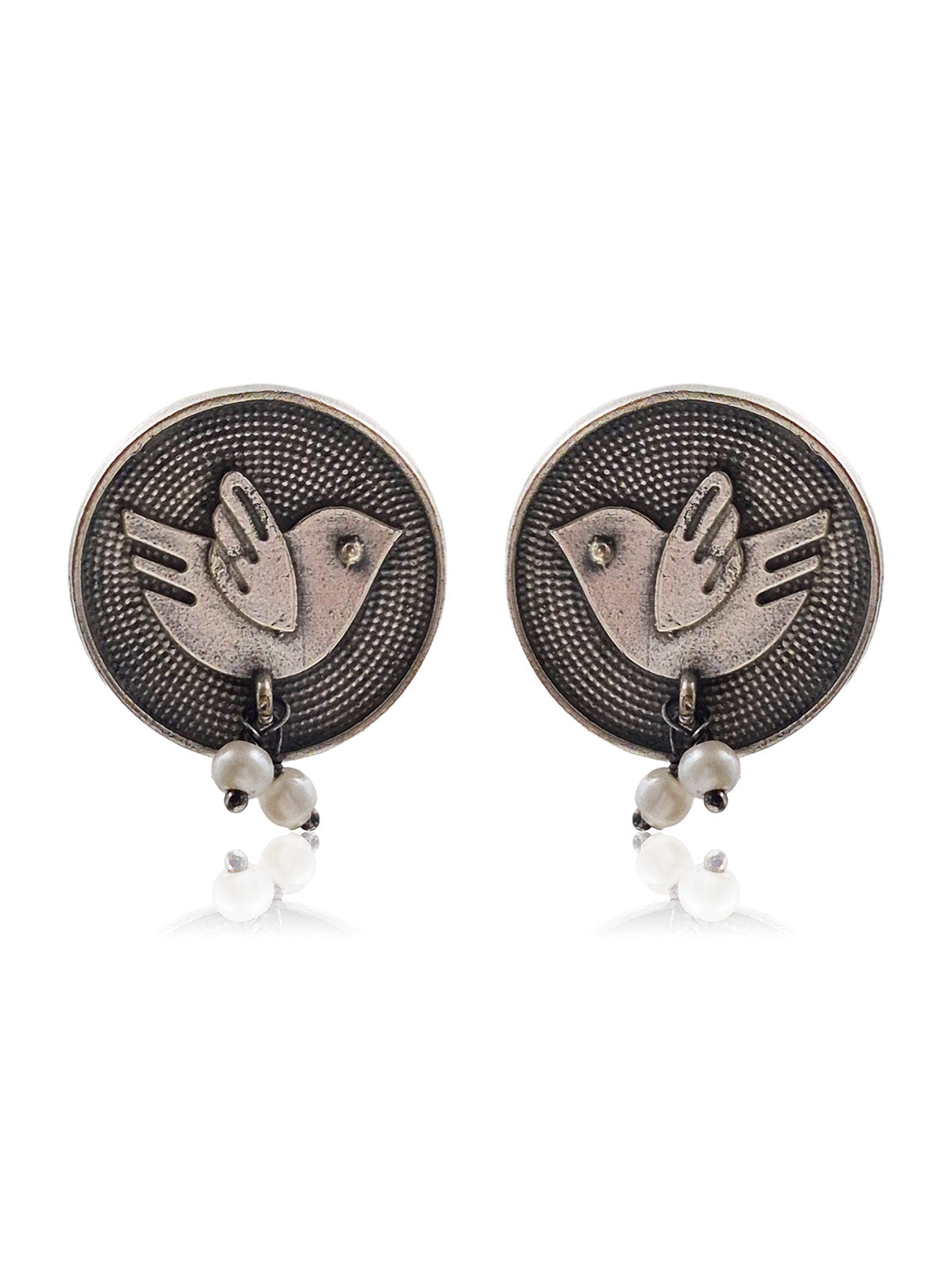 KOYAL SILVER LOOKALIKE DANGLER EARRINGS