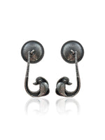 Load image into Gallery viewer, CHAHAK SILVER LOOKALIKE STUD EARRINGS