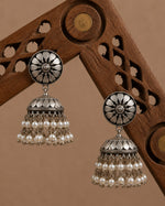 Load image into Gallery viewer, Aarohi Silver Lookalike Earrings